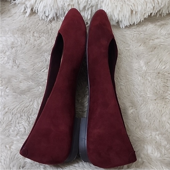 🍒 Vionic Comfort Orthopedic Burgundy Dark Red Flats Size 10 - Picture 5 of 9